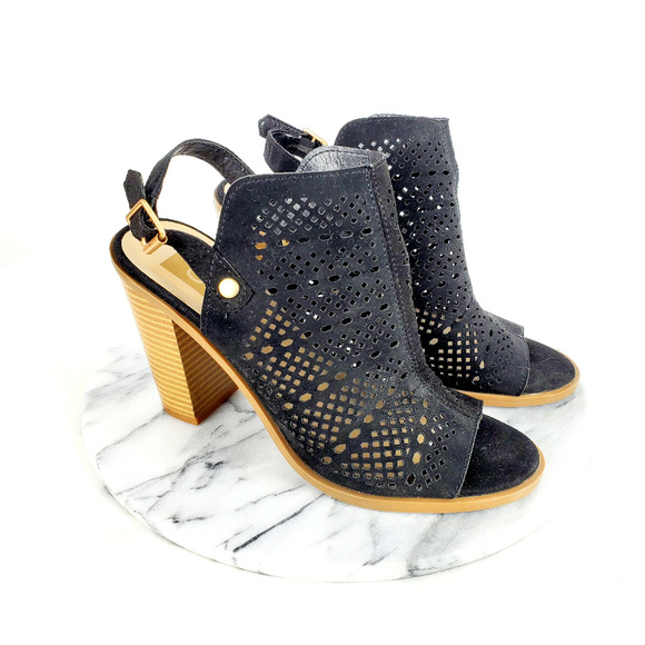 DV by Dolce Vita Shoes - dv Dolce Vita Perforated Heel Sandals